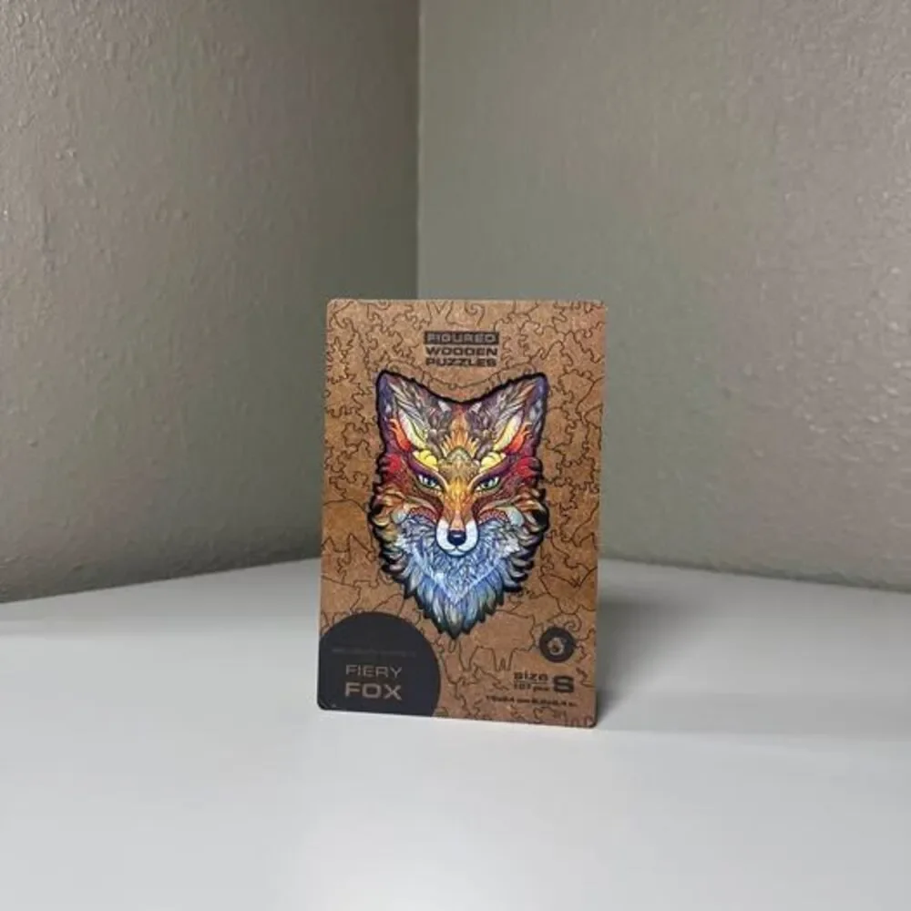 Unidragon Figured Wooden Puzzle Fiery Fox Size S
